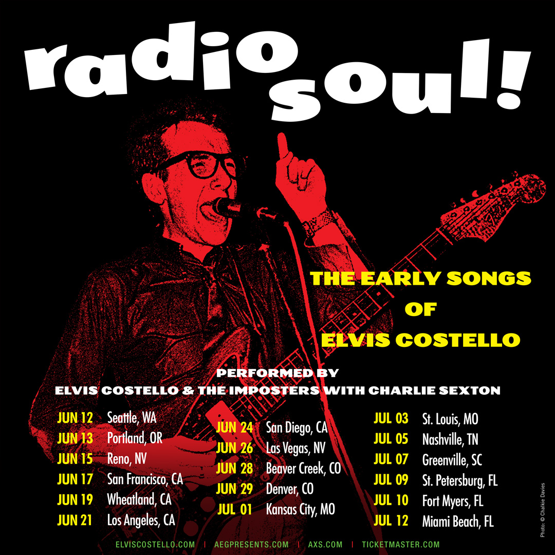 Charlie Sexton Radio Soul!: The Early Songs of Elvis Costello Tour Poster 2025